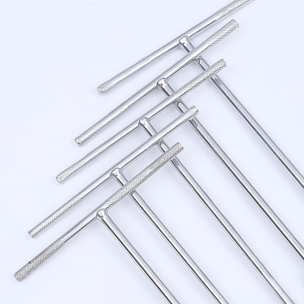 Steel T Handle Hexagonal Socket Wrench Tool for Car Engine and Chassis Bolt Fastening Removal Narrow Spaces Applications