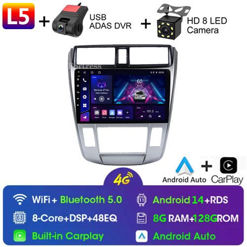 2 Din Car Radio Android Carplay Stereo For Honda City 2008 2010 2011 2012 2013 Мультимедиа HD Экран Автомагнитола Головное Устройство Wifi
