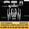 For BMW X3 X4 IX3 G01 G02 G08 2018- Panel Navigation Automotive Interior Screen Protective Film TPU Anti-Scratch