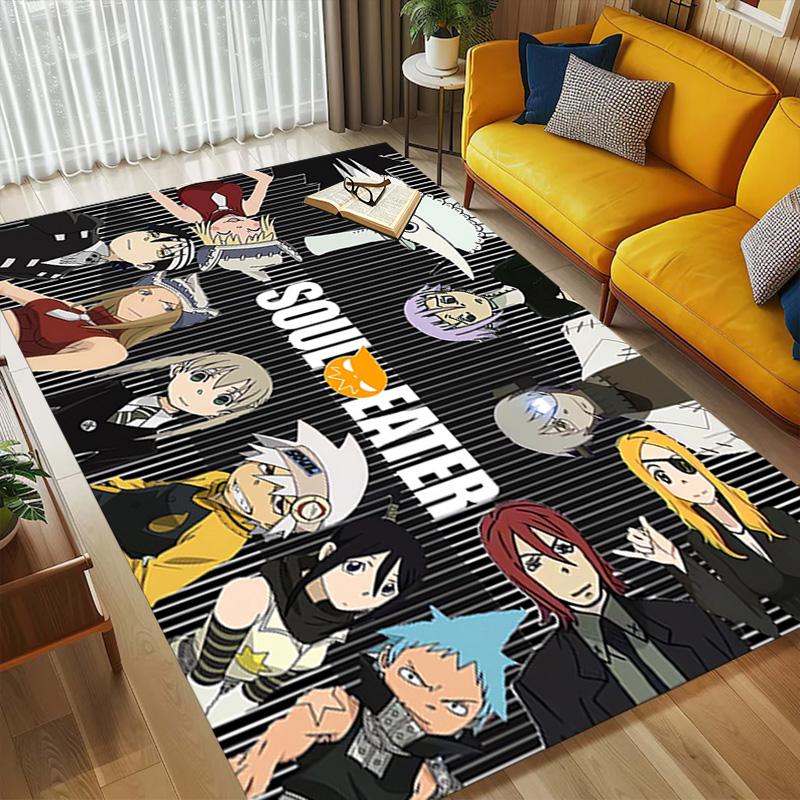 Soul Eater Living Room Nonslip Area Rug Soft Carpet For Bedroom Game Playroom Sofa Office Home Decor Doormat Christmas Gift C930537