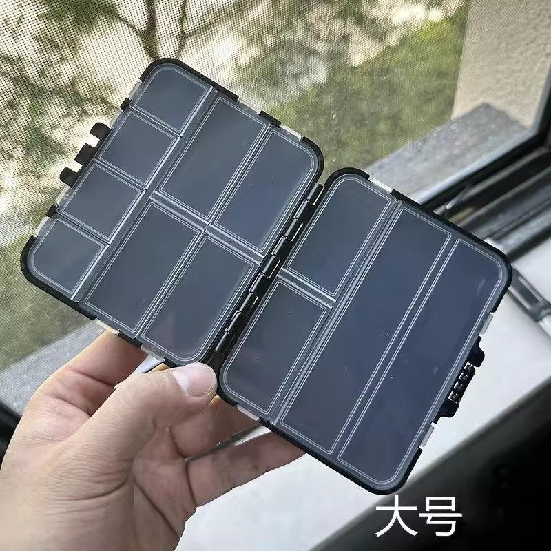 Двусторонняя коробка для снастей Коробка для рыболовных снастей Коробка для хранения аксессуаров Коробка для рыболовных приманок Mino Жесткая приманка Карандаш Кальмар Искусственная приманка Коробка