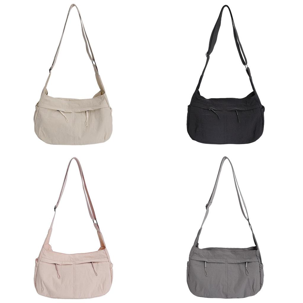 Urban Style Nylon Small Square Bag With Zipper Closure For Daily Use And Storage