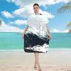 Fabric Bath Towel Hooded Swimming Bathrobe Surf Poncho Beach Towel  Cape Surfing