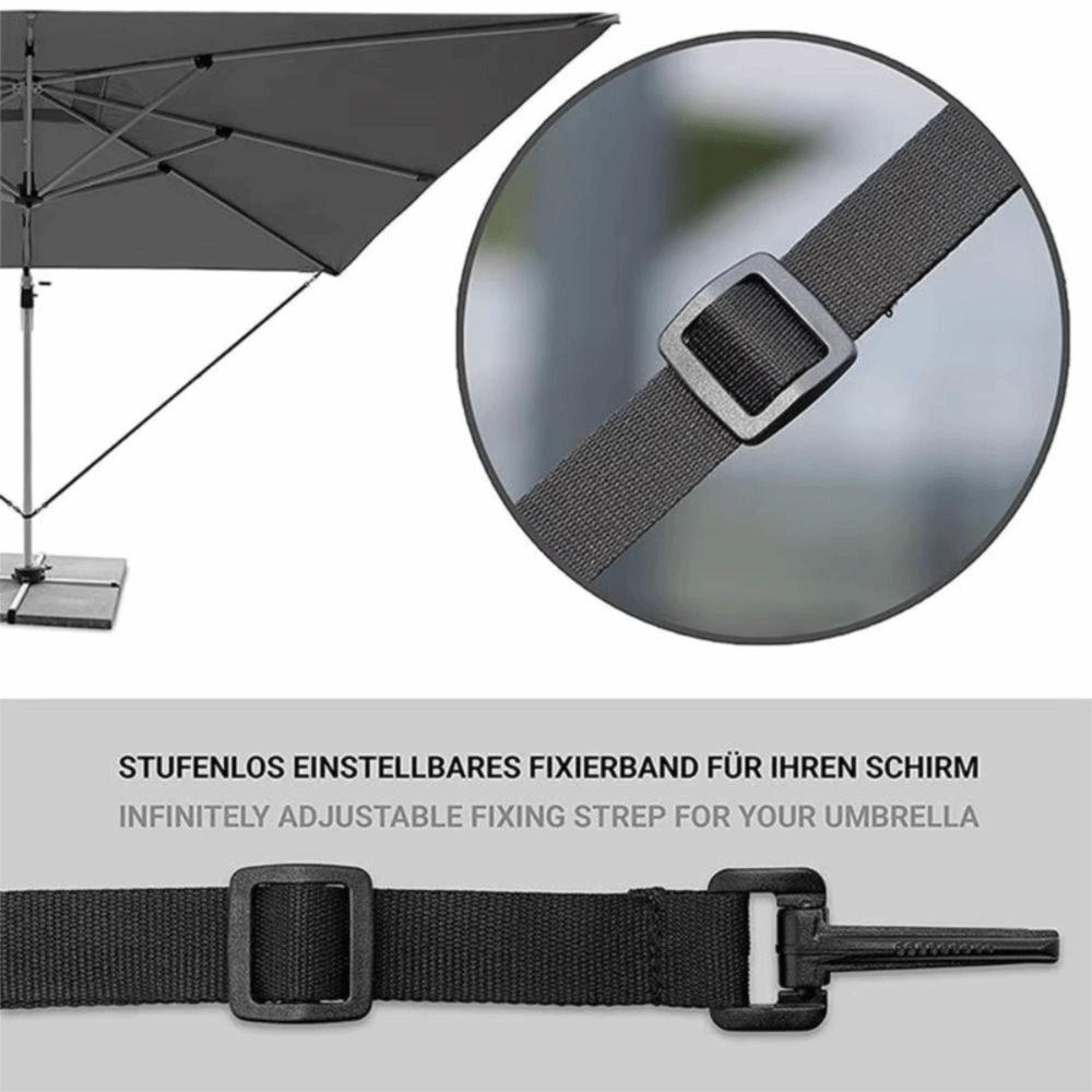 Weatherproof Umbrella Windproof Band Quick Installation Fixed Strap  Commercial