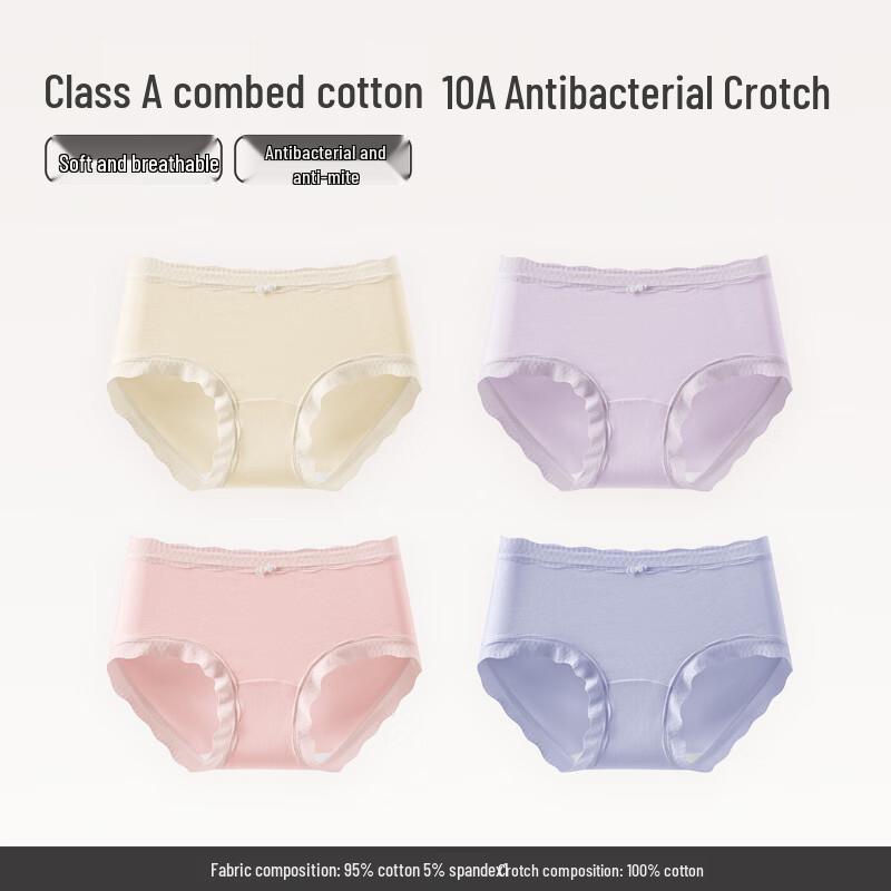 Fenteng Women's Antibacterial Cotton Briefs