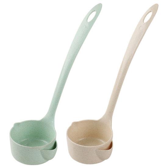Safe with Hanging Hole Kitchen Utensils 2 Colors Hot Pot Spoon Soup Oil Filter Home Use Soup Oil Spoon