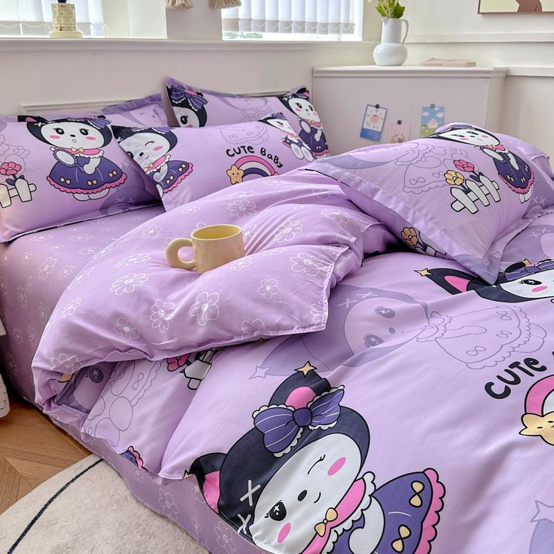 Стильный однотонный постельный комплект - 3 или 4 предмета, идеально подходит для общежитий (1,5 м/1,2 м)