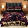 Resident Evil Pattern Bedding Quilt Set Quilt Cover Pillowcase Home Birthday Gift(1 * duvet cover + 2 * pillowcase, without core)