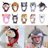 Cartoon Plush Moving Hat Animal Movable Ears Airbag Cap Funny Toys Animal Hat Headgear  Winter
