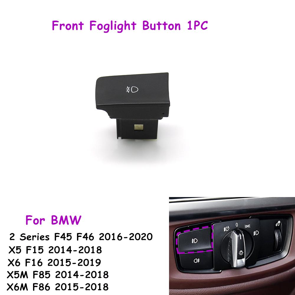 F45 F46 F30 F32 F15 F16 F85 F86 Car Dashboard Headlight Switch Rotary Button Cap Headlamp Cover Panel For BMW X5 X6 2 3 Series
