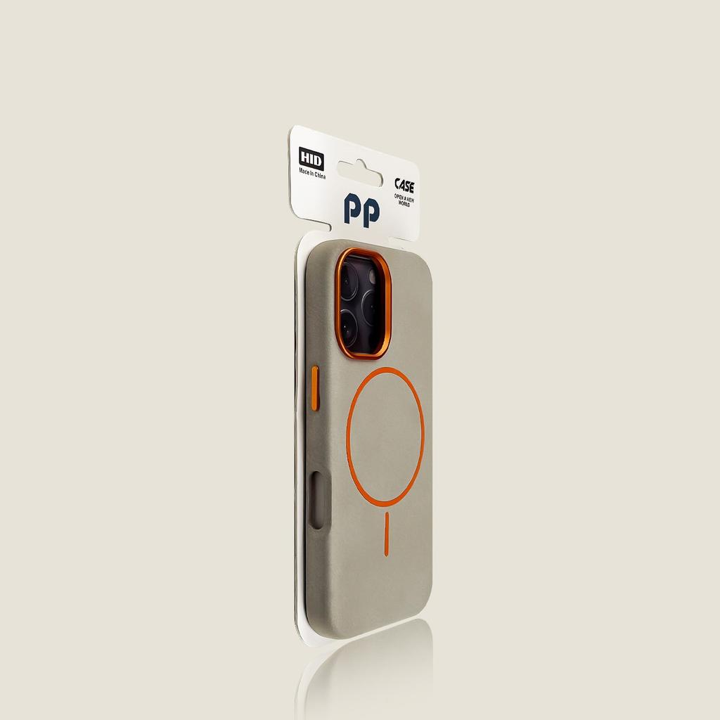 Применимо к iPhone17promax чехол для мобильного телефона с магнитным креплением и узором из слоновьей кожи Apple 16 матовый премиальный защитный чехол 15