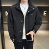 Spring And Autumn Ruffian Handsome Jacket Men'S High Street Tide Brand Hong Kong Style Original Style Loose Casual Jacket