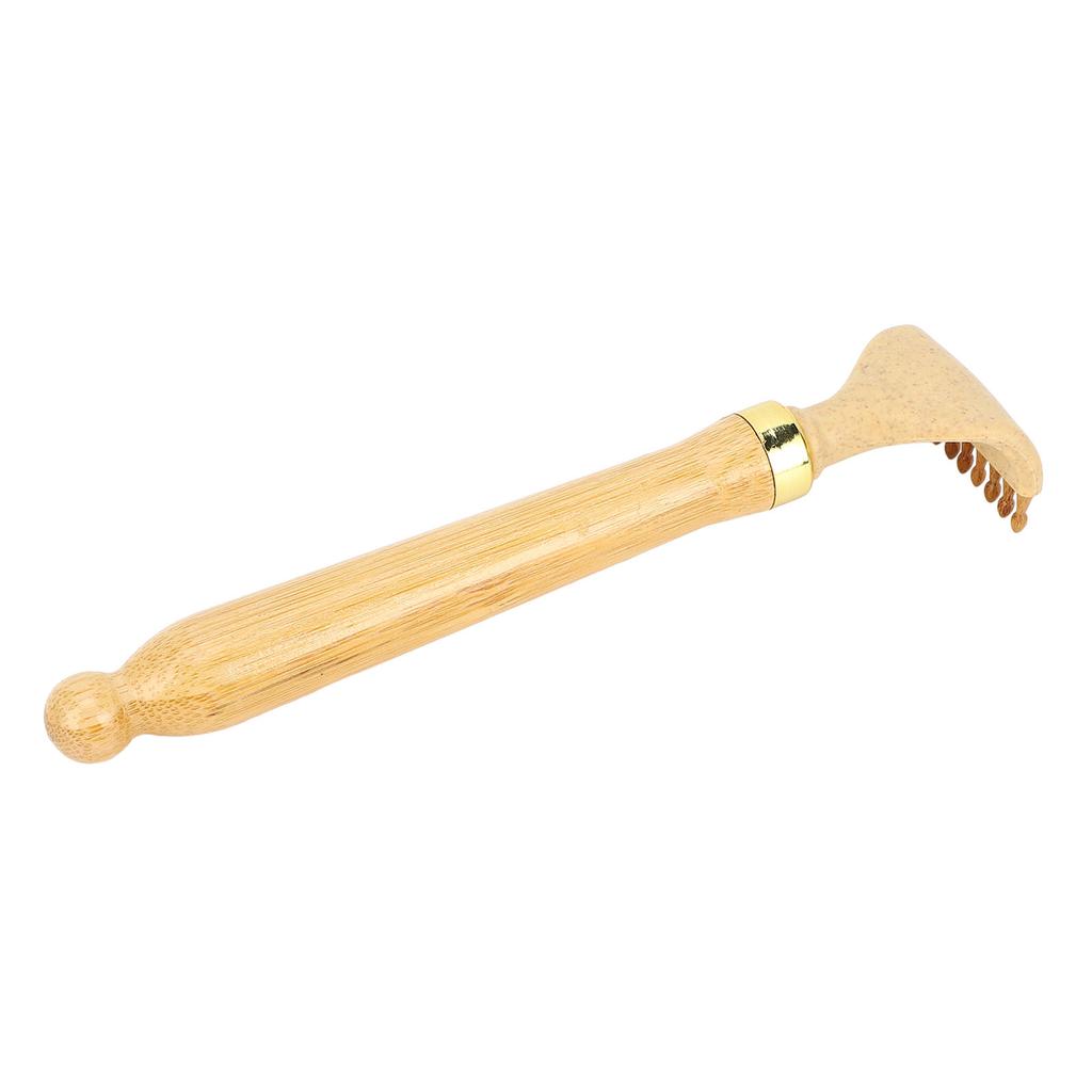 Bamboo Back Scratcher Ergonomic Handle Itch Scratching Telescoping Back Scratcher for Men Women