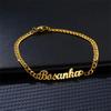 Персонализированный браслет 5 мм с кубинской цепочкой из нержавеющей стали, модные браслеты с золотыми буквами для мужчин и женщин, ювелирные изделия