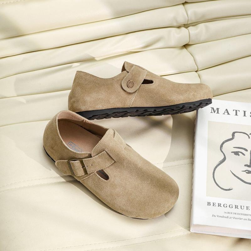 Санси цельная коровья кожа увеличение внутренней высоты мягкая подошва ретро одинарные туфли на толстой подошве с закрытым носком женские