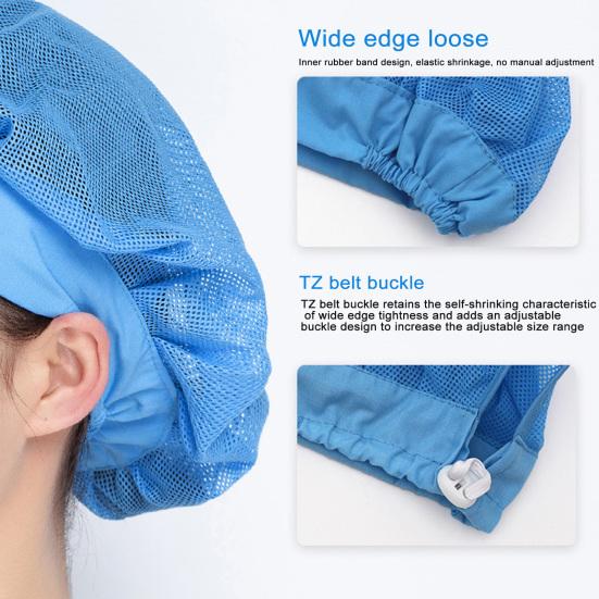 Поварской колпак унисекс для кухни, колпак для ресторана отеля, поварской колпак с хорошей воздухопроницаемостью, ажурный сетчатый однотонный колпак для официанта, повара, мастерской, фабрики