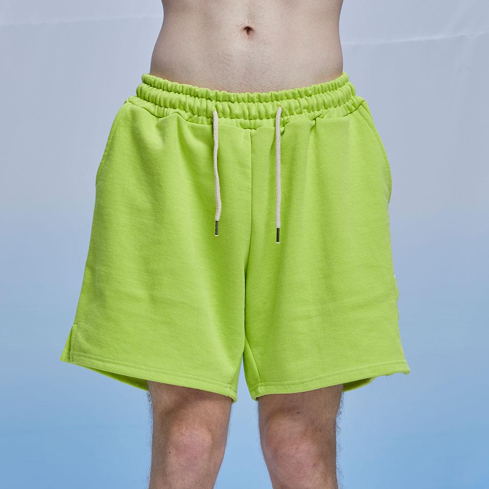 BALANT Classic Label Heavy Terry Shorts - Lime