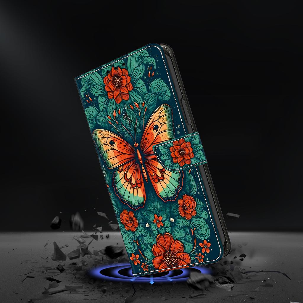 Pu Butterfly Pattern Leather Wallet Flip Photo Frame Book Case For Iphone Samsung Huawei Honor Xiaomi Redmi Oppo Sony Motorola Nokia Google