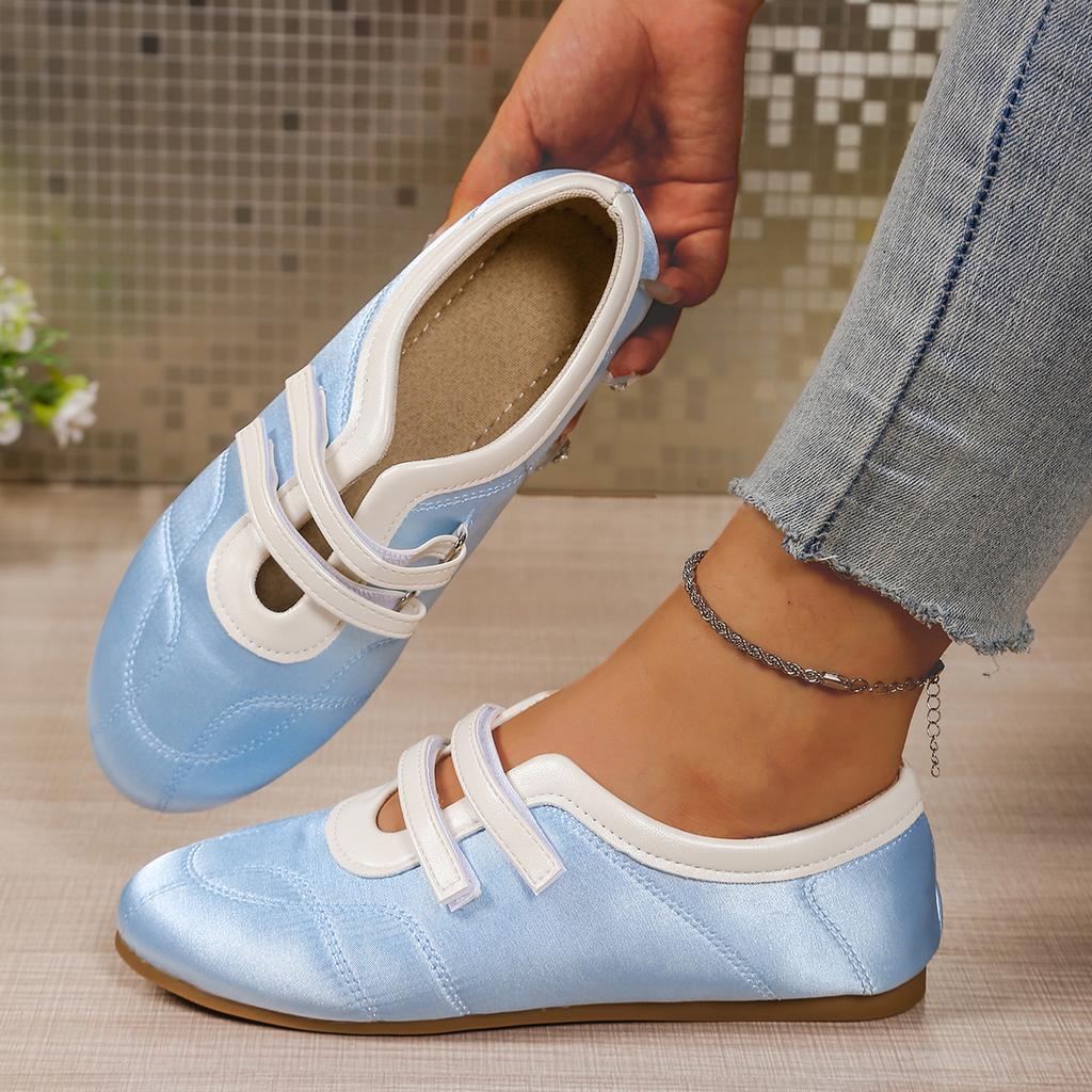 Fashion 2025 Hot Sale Vintage Ballet Flats Women Low-Cut Round Toe Wide Width Flat Sole Fashion Versatile Casual Solid Color Shoes