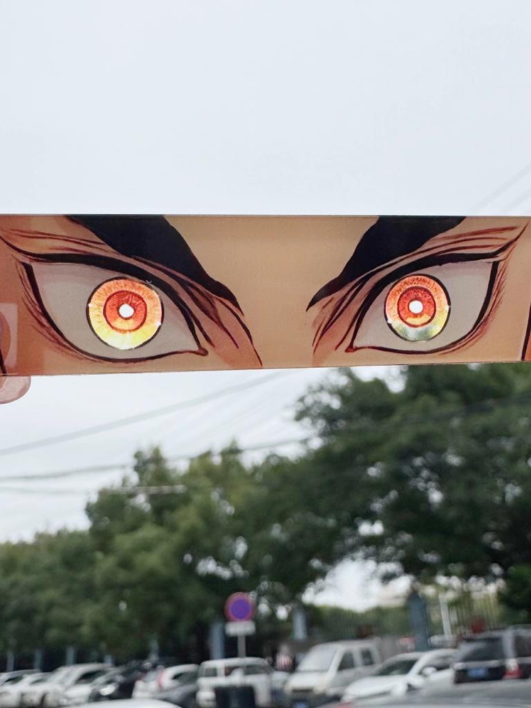 Keychain Pendant Anime Demon Slayer Kimetsu No Yaiba Kamado Tanjirou Double Sided HD Bag Pendant Gift For Fans Cosplay Props Jewelry Gift