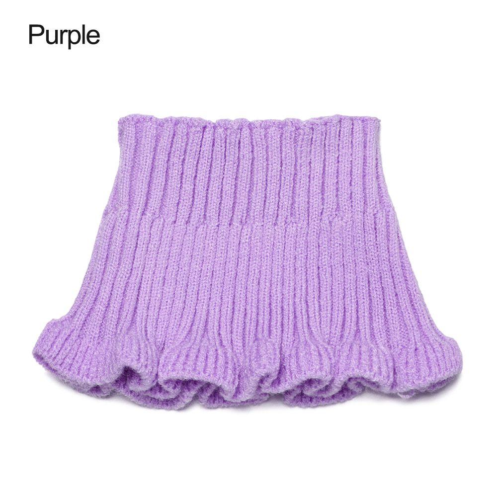 Winter Warm Windproof Detachable Neck Guard Scarf Knitted Fake Collar Turtleneck