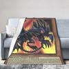 Карты Yu Gi Oh Красный Глазный Мультяшный Дракон Пледы Бархатные Многофункциональные Ультра-Мягкие Пледы для Дома Спальни Покрывала