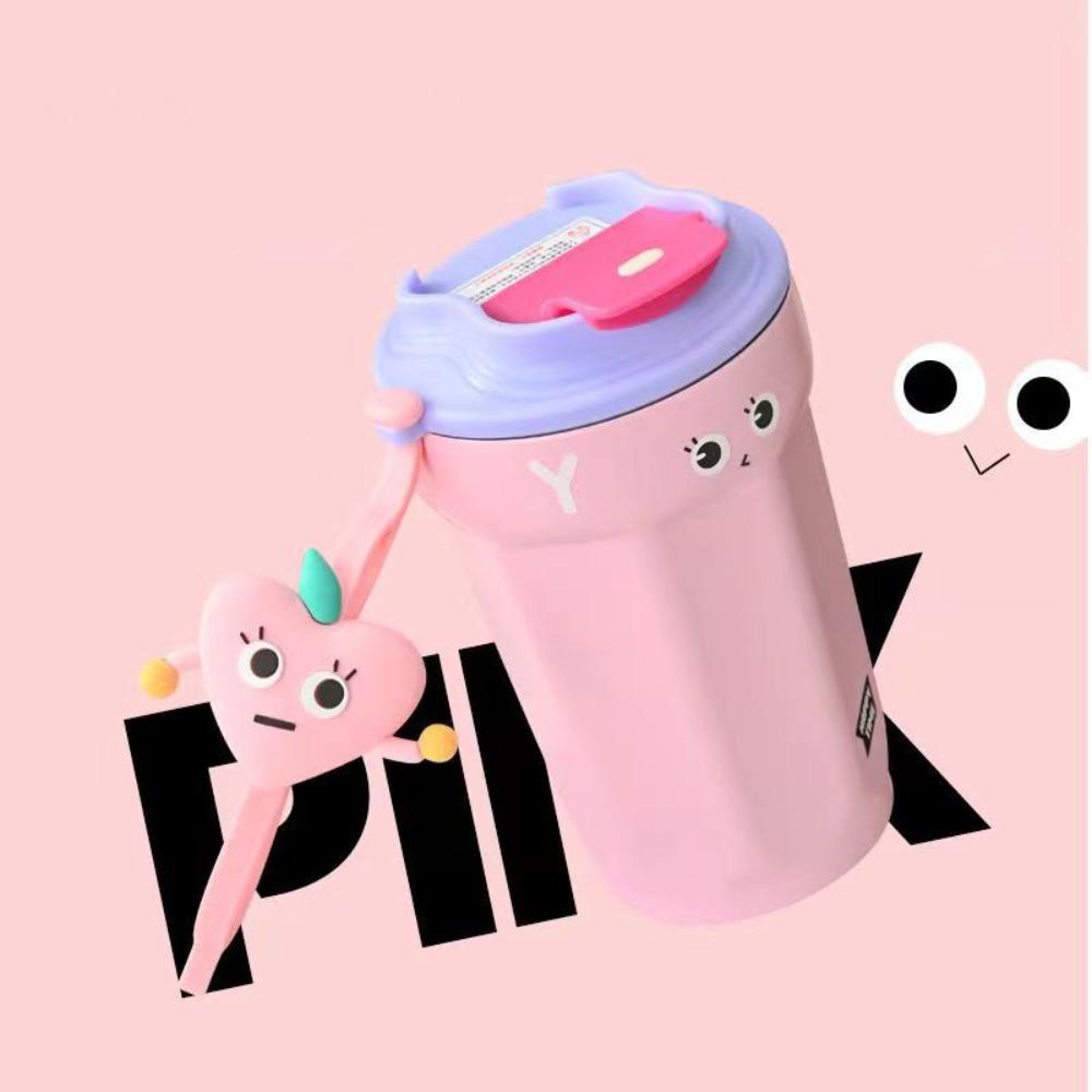 450ml Insulation Cup Stainless Steel Coffee Mug Portable Thermal Flask Hot Cold Drinks