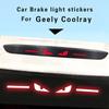 1 шт. Наклейка для Geely Colorado Наклейка на задний стоп-сигнал Наклейка на стоп-сигнал верхнего расположения Аксессуары для автомобиля-модели Hawkeye Автонаклейки