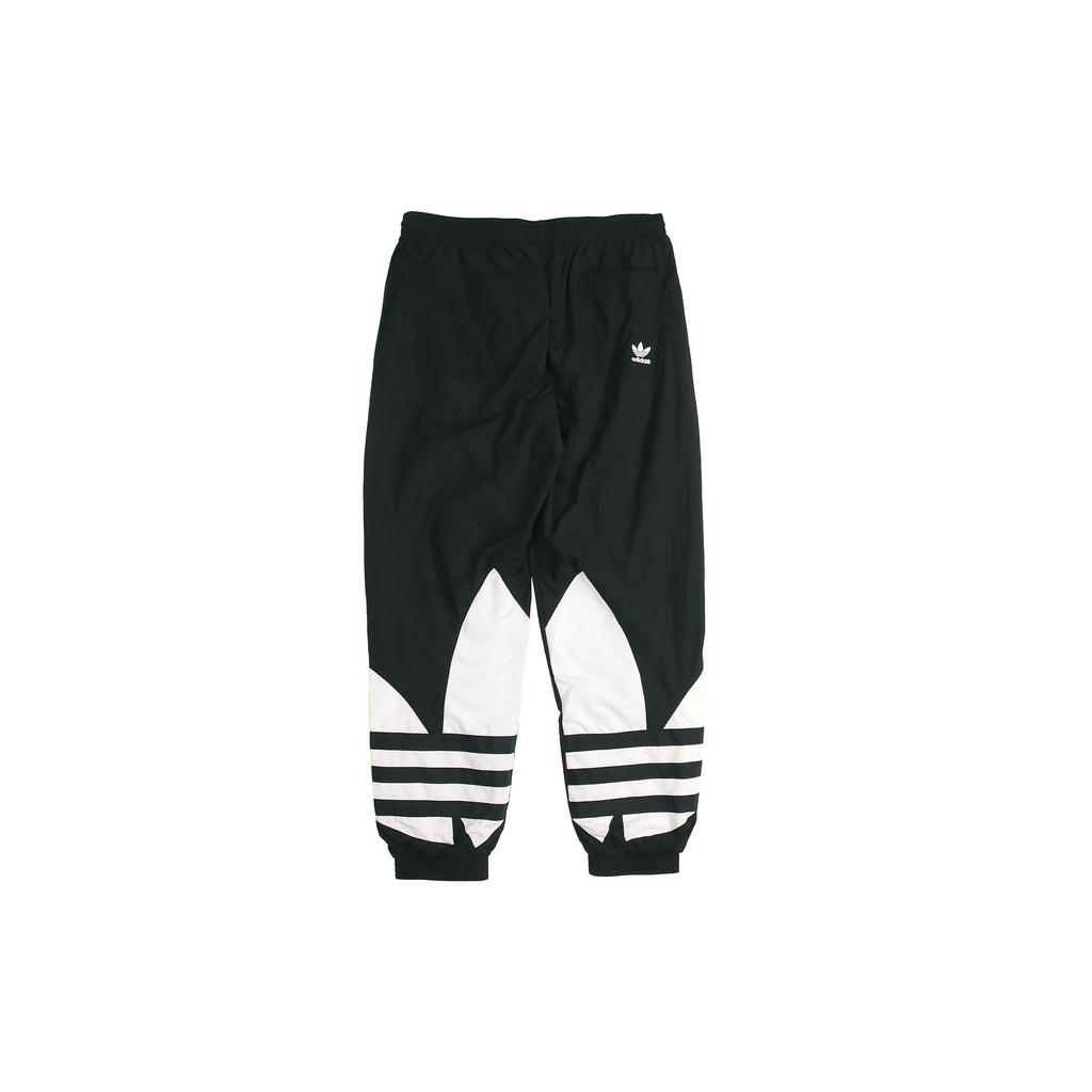 adidas Спортивные брюки Originals с большим трилистником, большим логотипом и манжетами по краю, мужские брюки черного цвета FM9896