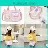 Цвет Один Детская Наплечная Ручная Сумка Диагональная Сумка с Кроликом