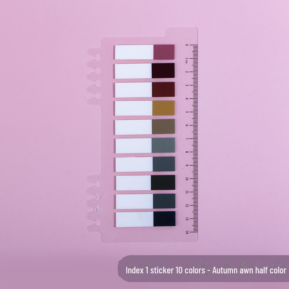 Прозрачные наклейки Morandi PET Index - Серия Vanilla Autumn, самоклеящиеся заметки и маркеры для записей