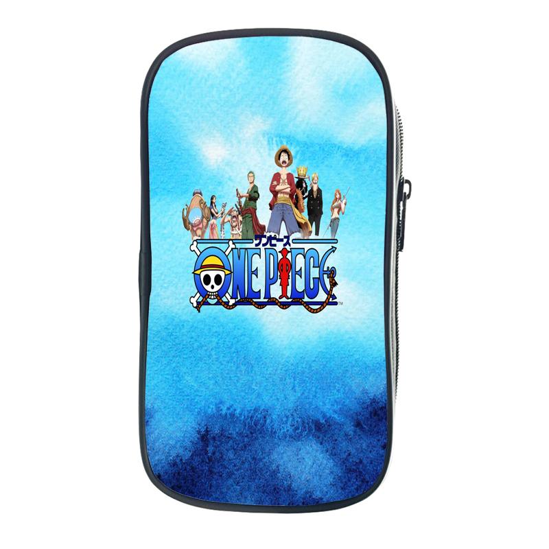 Цельная сумка-карандаш Зоро Луффи Чоппер Эйс, школьные чехлы для юридических школ, кавайная сумка-держатель для канцелярских принадлежностей, чехол для ручек, школьные принадлежности для студентов