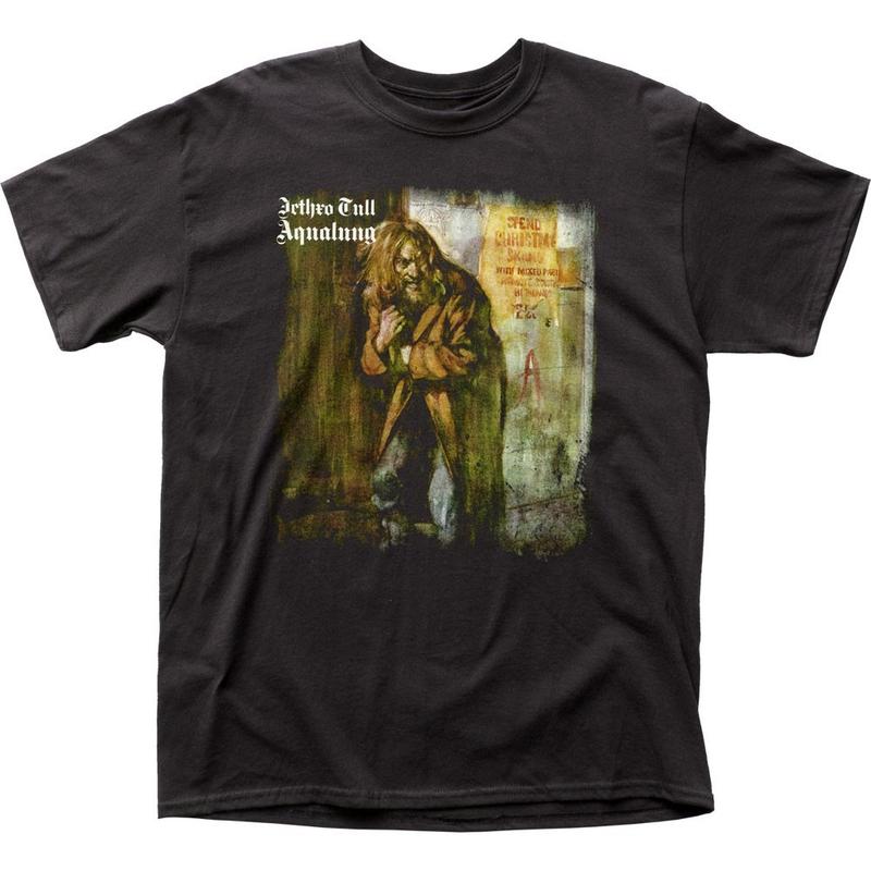 Jethro Tull Aqualung Унисекс Футболка Музыка Классика Концерт Рок-группа Футболка Новая Черная