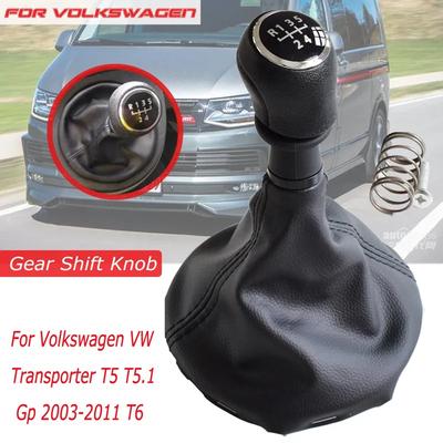 Для Volkswagen VW Transporter T5 T5.1 Gp 2003-2011 T6 Автомобильная ручка переключения передач, рычаг переключения передач, кожаные гетры, чехол для багажника, воротник