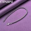 CHSHINE 925 Sterling Silver 4mm Beaded Chain Bracelet For Women Party Hot Sale Fashion Charm Jewelry