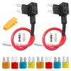 DanYun 2pcs Micro2 Small Circuit Fuse Tap Kit Car Flat Type Fuse Holder