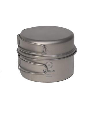 Набор титановых плит Набор для кемпинга Набор титановых плит из 2 предметов Посуда для приготовления пищи S'more (S (350мл 600мл))