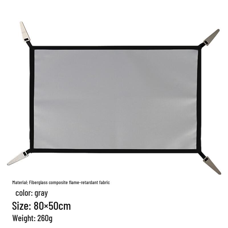 ZISIZ Fiberglass Fire Blanket and BBQ Grill Mat