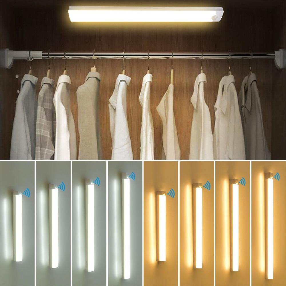 Wireless Strip USB Light Bar PIR Touch Sensor Light New Wardrobe Lamp Bedroom