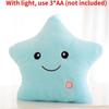 Colorful Illuminated Plush Pillows In Adorable Star Moon And Heart Shapes For Kids