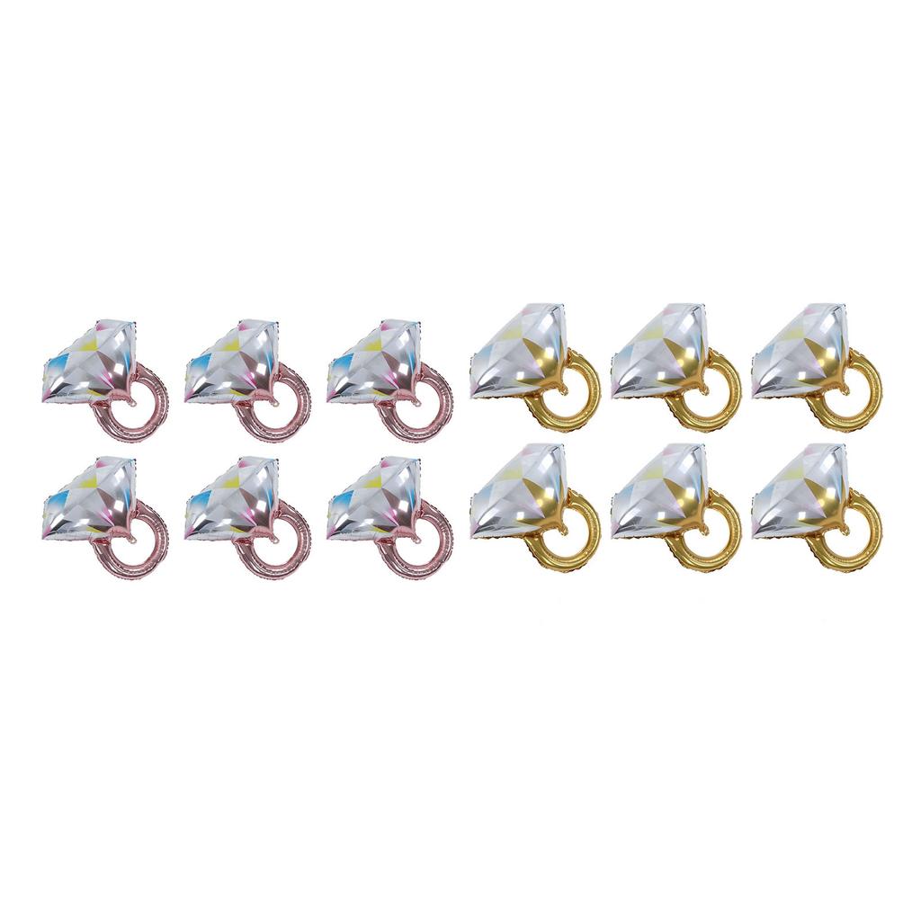 6 Pcs Balloon Aluminum Foil Spherical Balloons Bridal Shower Wedding Engag