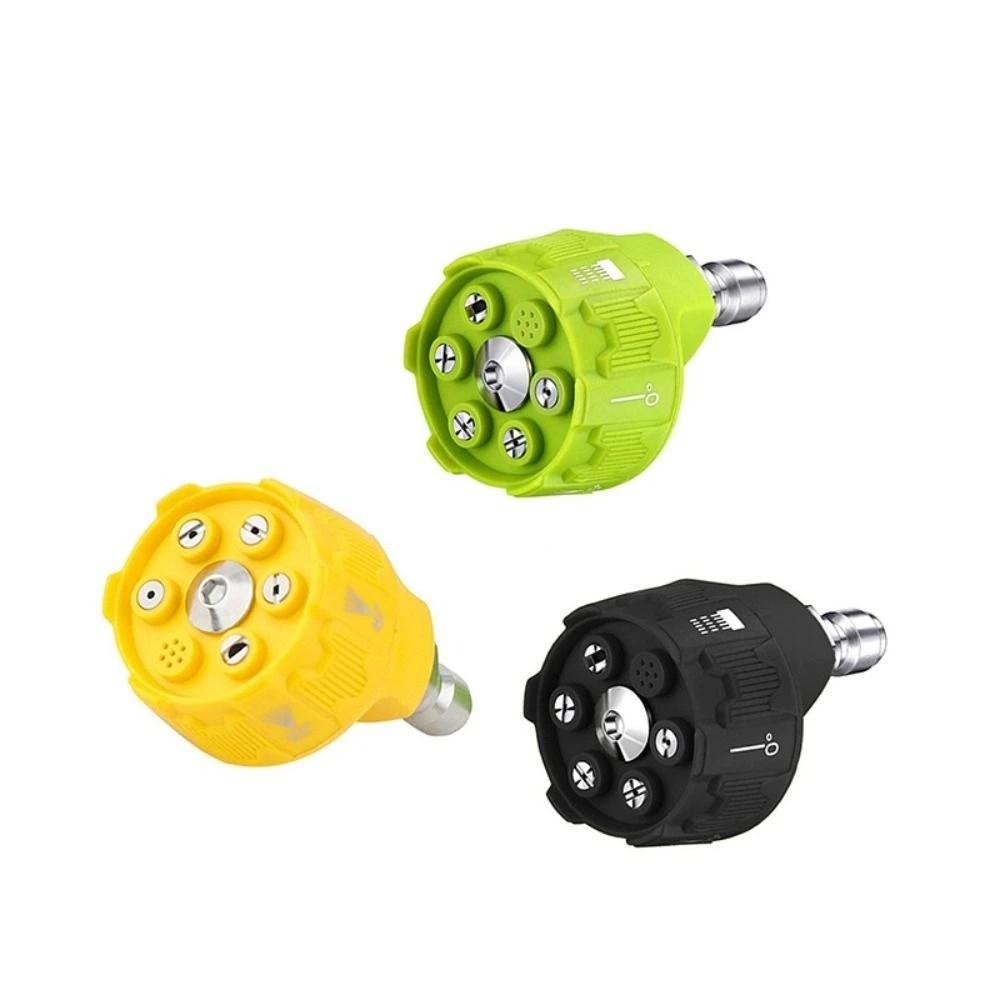 1/4Inch Connector Pressure Washer Nozzle 6in1 Design Pressure Jet Spray Head Garden Cleaning