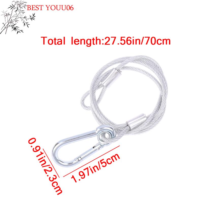 (YOUU06)1Pc Safety Ropes Security Cable Safety Cable Steel Wire Stage Light Equipment Led Bar Light Maximum Bearing 20KG