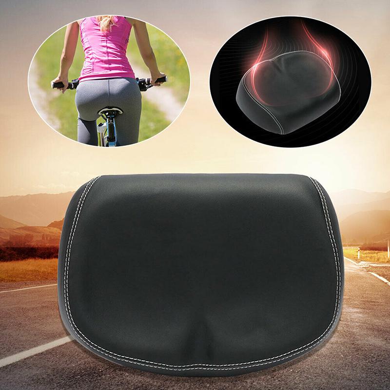 Big Ass Bike Saddle Wide Large Bike Cycling Noseless Soft Pvc Pu Seat