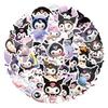 50 шт. 3D мультяшные граффити-наклейки Kuromi для чемодана, бутылки для воды, тетради - Творческие наклейки для DIY.