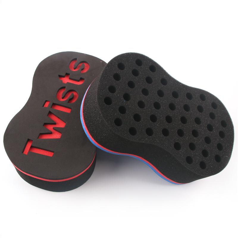 1 шт. Овальная двухсторонняя волшебная щетка для волос Twist Sponge Wave Hair Twist Braiders Dreads Twisting Locks Curl Brush Tool