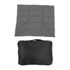 USB Heated Blanket Dark Grey 3 Temp Modes 52x43in Soft Chinlon Multi Purpose Portable Heated Blanket