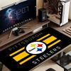 Steelers Mouse Pad, Large Gaming Desk Mat, Non-slip XXL Mousepad for Laptop & Tablet, Mini PC Playmat with Stitched Edges