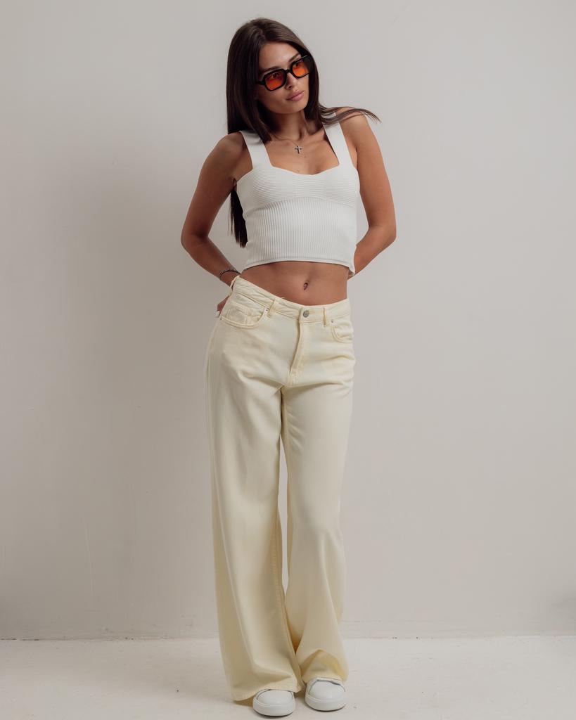 Брюки женские Dilvin 71999 36 желтый хлопок