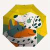 1pc Dalmatian Puppy Love Automatic Open/Close Exquisite Umbrella Sturdy Iron Frame, Compact Travel Umbrella, Intricate Design Umbrella a0829051